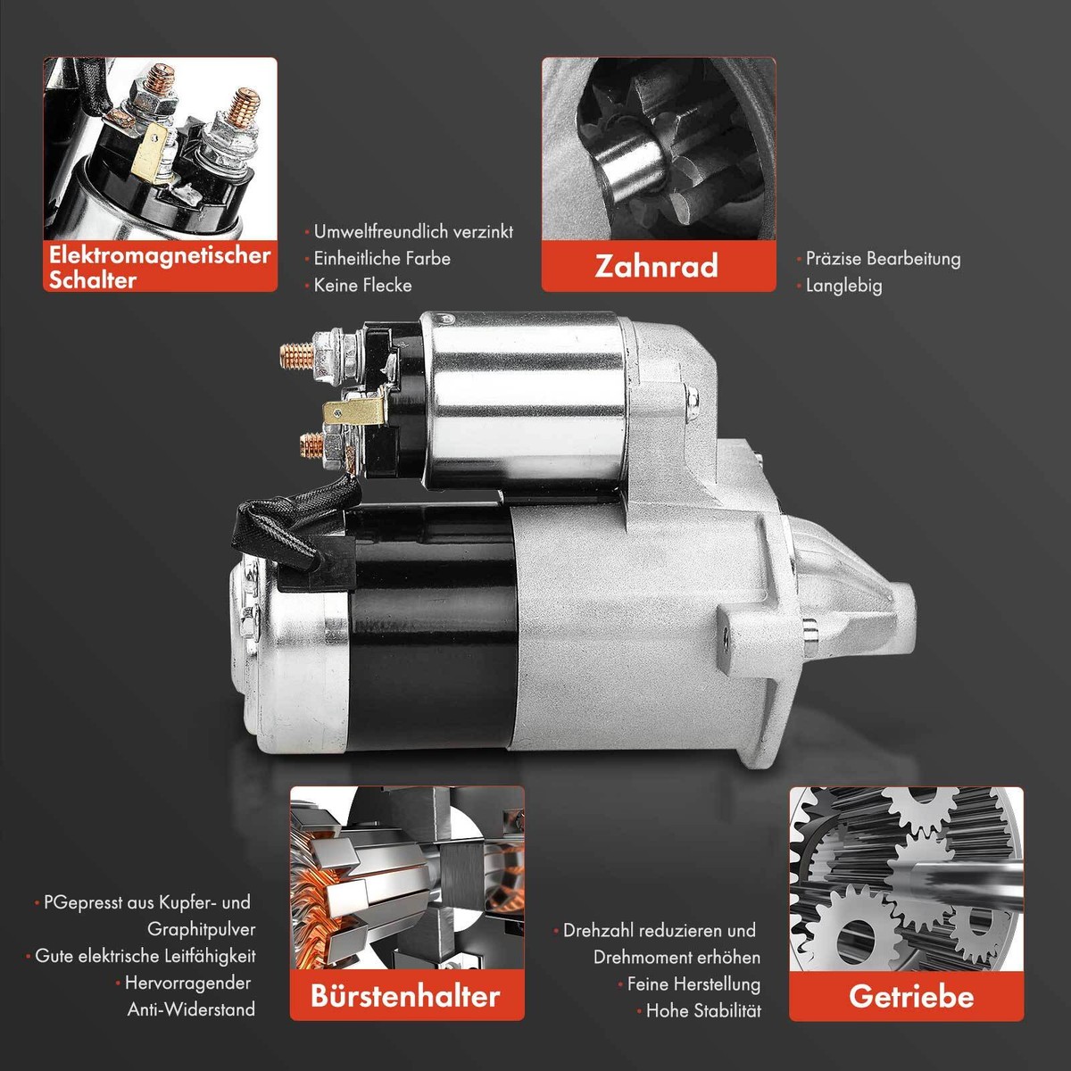 Démarreur Frankberg Compatible Matiz, Spark, Tico, Wagon R+ - Remplacement Direct Référence 96275481