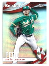 2021 Topps Chrome Beisbol Insert #B-12 Jesus Luzardo Oakland Athletics Peru