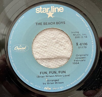 THE BEACH BOYS  Why Do Fools Fall In Love / Fun, Fun, Fun  45 Vinyl Record