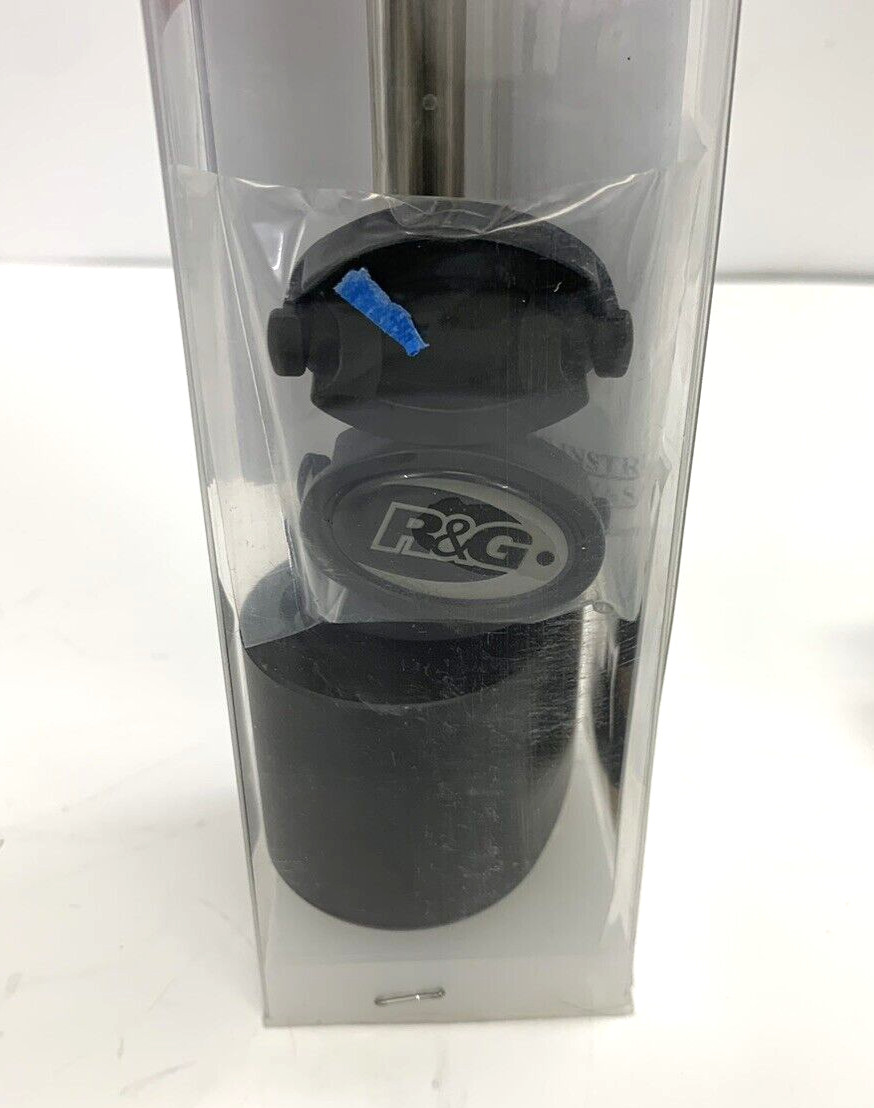 R&G Racing Black Aero Crash Protectors | Kawasaki ZX6-R 2020 + Fork Protector