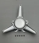 Rev Classic Chrome Plastic Threaded Spinner Tri Bar  Center Cap 330C03 86-75309
