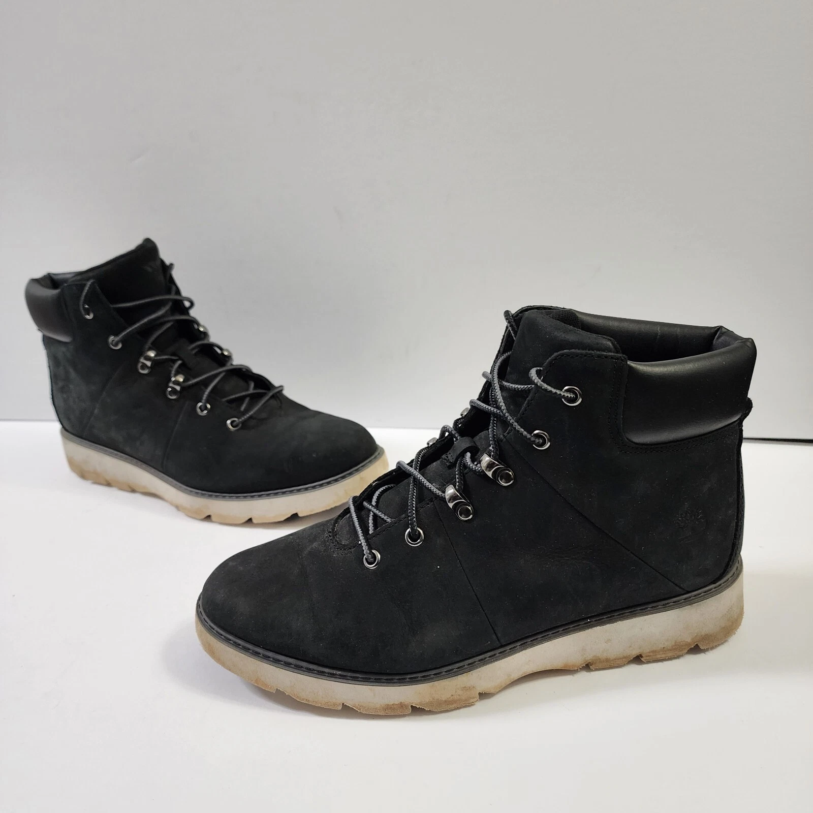 Stivali Timberland donna 8 5 Keely Field escursionismo nero nabuk stringati Sensorflex
