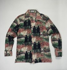 McGregor Mens Large Vintage Button Shirt Made In USA Sitting In The Park Casual