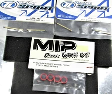 Vintage Team Losi Mini - T 1.0 Parts Shock shaft Set & MIP Red Retainer Rings