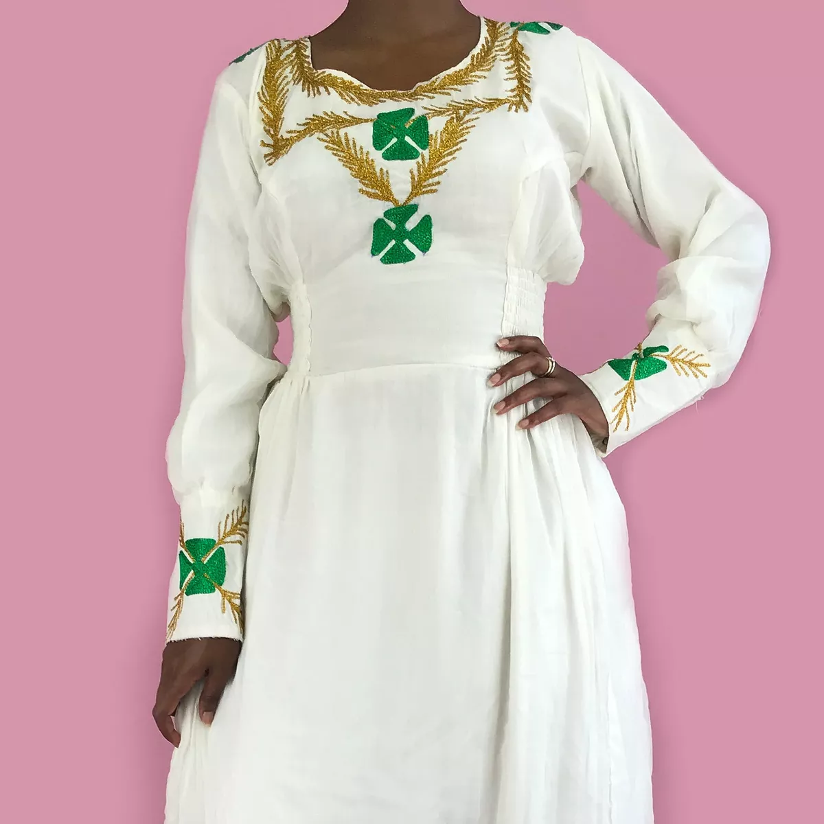 Habesha dress  Ethiopian traditional dress, Ethiopian dress