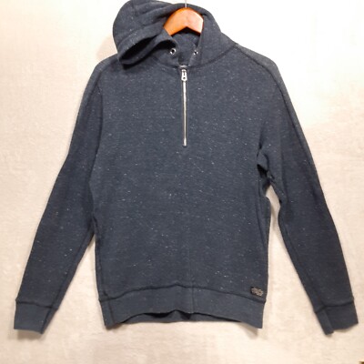 DIESEL Mens Waffle Knit 1/4 Zip Pullover Sweater