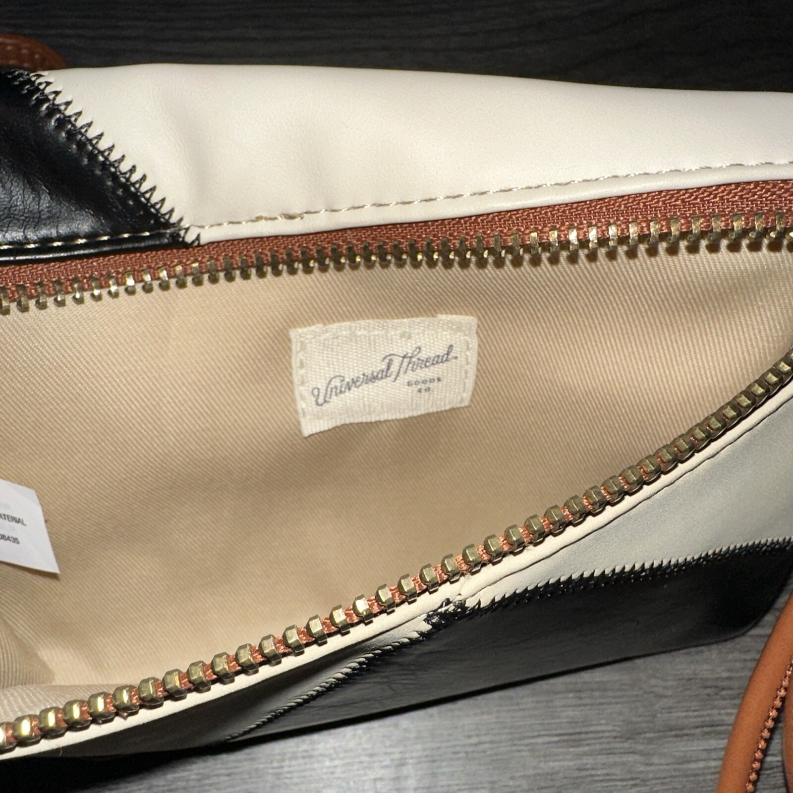 Universal Thread Patchwork Crossbody Wristlet Bla… - image 4