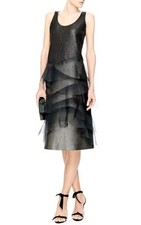   MARC JACOBS Ruffled Metallic Ombre Dress  ( Size 4)