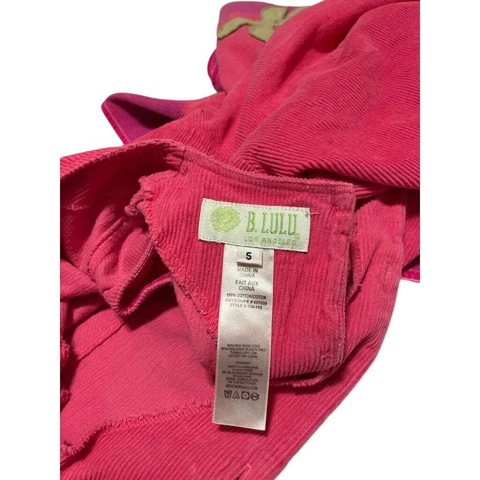 Baby Lulu Girls Corduroy full skirt Dress Pink Size 5 - Image 3 of 3