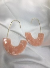 3 Inch Gold-tone Earring Set Boho Retro Dangle Drop Hook New Free Ship 1127