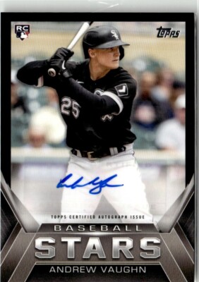 2021 Topps Update Baseball Stars Autographs Black Andrew Vaughn Rookie Auto