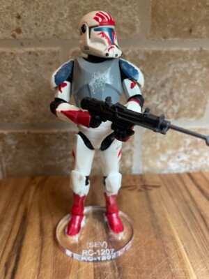 Star Wars Black Series Republic Commando RC-1207 (Serv) Acrylic Base NO Toy *
