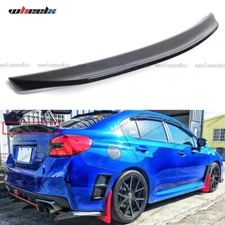 For 2015-2021 Subaru Wrx Sti Highkick Rear Trunk Spoiler Lip Gloss Black Painted