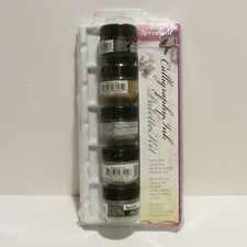 Speedball 5 Color Calligraphy Ink Set Palletta Kit 3133