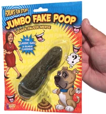 Toilet Seat 5" JUMBO FAKE POOP Turd Crap Poo Joke Prank Gag Dog Human Funny Gift