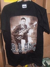 BB King Concert T-Shirt, Black, Young BB King, Sized XL BRAND NEW SEALED