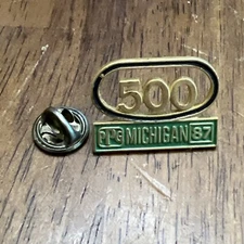Vintage PPG 1987 Michigan 500 Race Crew Pin SRE Industries