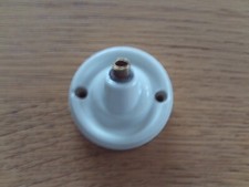 ancienne lampe, 1 ancienne patere rosace en porcelaine  pour lampe col de cygne.