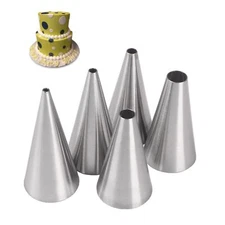 5pcs Russian Piping Nozzles Set Stainless Steel Pastry Decorating Tips