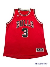 2016 Adidas Chicago Bulls Dwyane Wade 3 Swingman Jersey XL EUC Red Black White