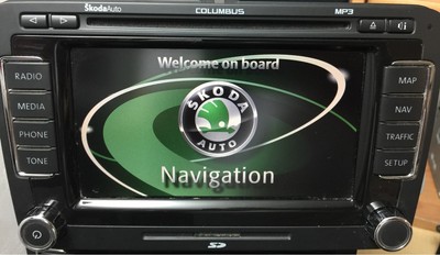 Магнитола columbus skoda