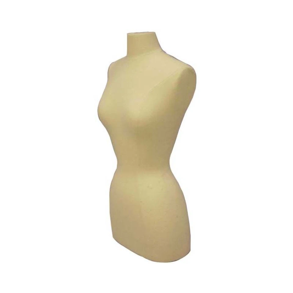 Tamanho 2-4 Vestido Feminino Adulto Forma Manequim Fixável Torso com Base - Imagem 2 de 4