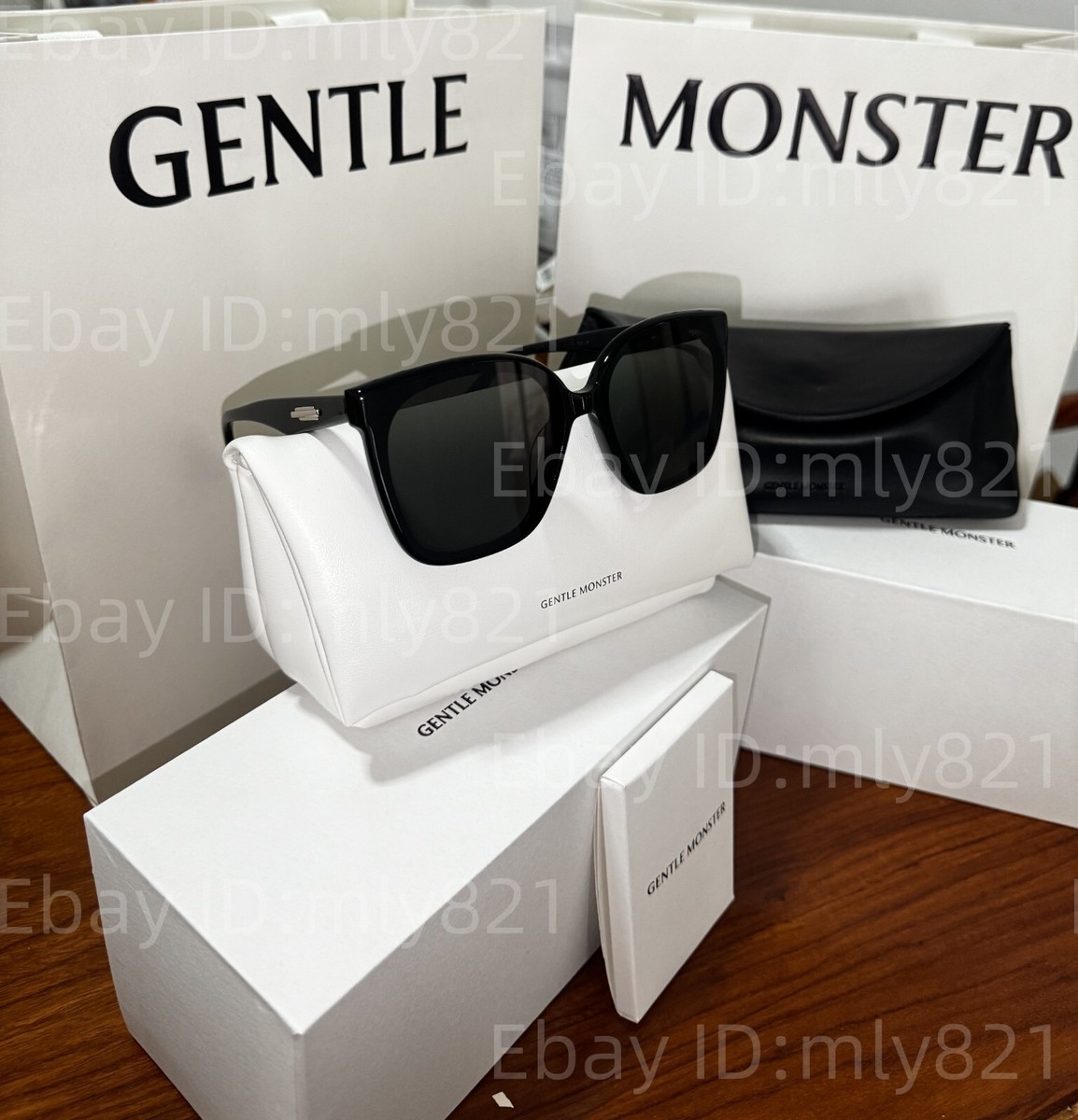 GentleMonster BURTY 01 Sunglasses Black Frame Black Lenses | eBay