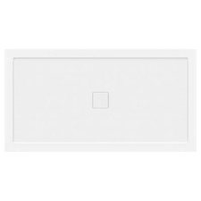 60"x32" Shower Base Pan Right Double Threshold Wall Corner Center Drain LessCare