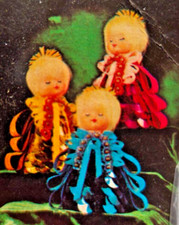 COMPLETE SET OF 3 LeeWards BANGLED ANGELS Sequin Bead Xmas Ornament KITS BONUS