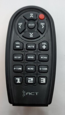 SIRIUS ACT Car Audio Stereo Remote Control Black