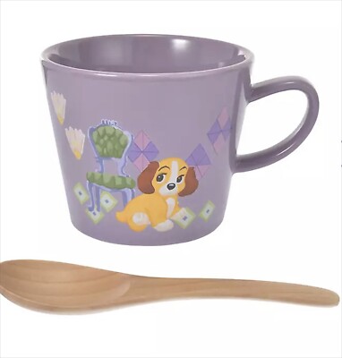 Disney Store Japan Lady and the Tramp Lady Soup Cup w/ Spoon Tableware