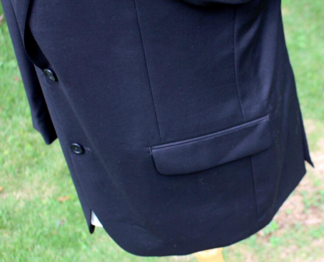 Michael Kors Men's Two Button Solid Black 100% Wo… - image 6