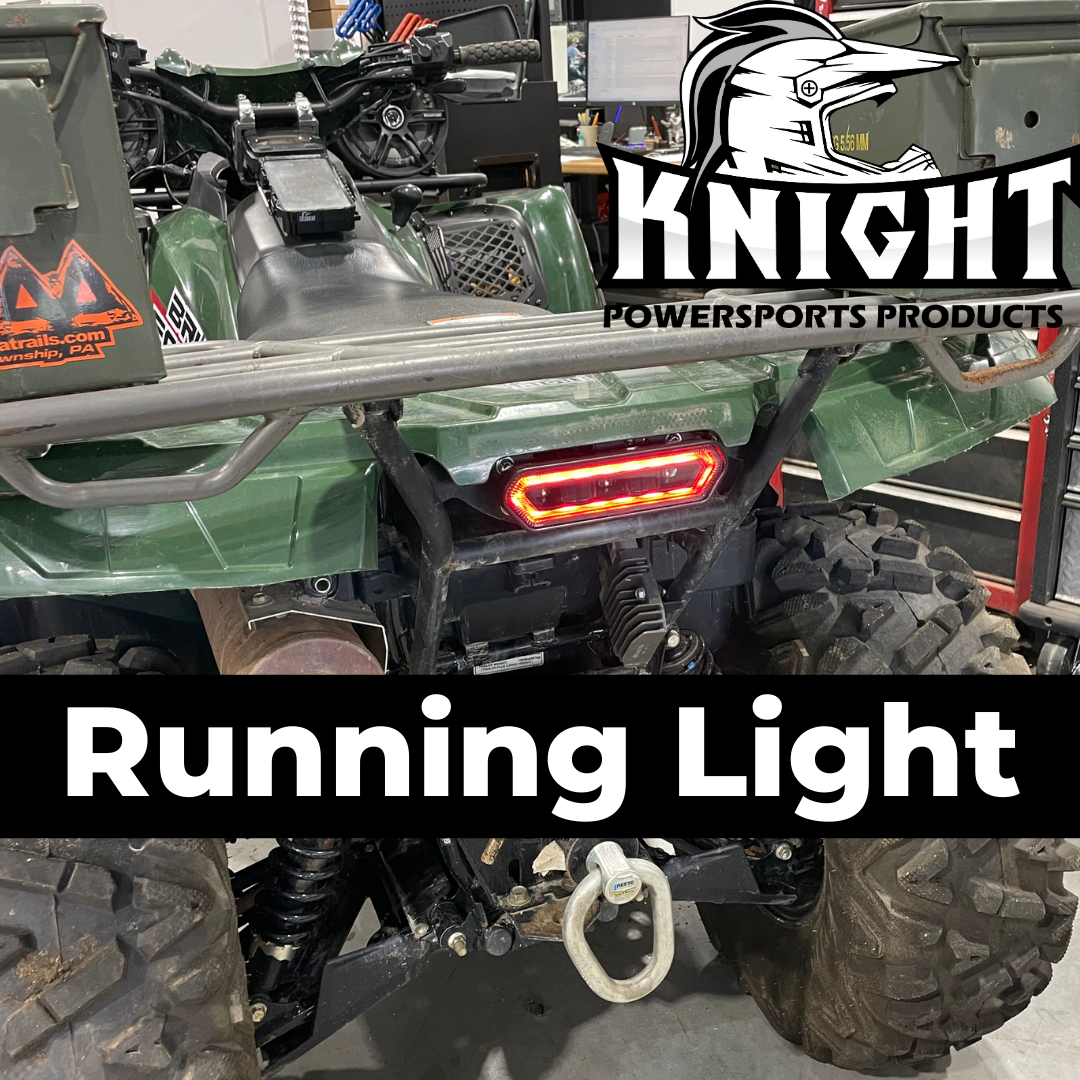 Knight ATV Brute Force Tail Light with Built in Reverse (OEM Oval