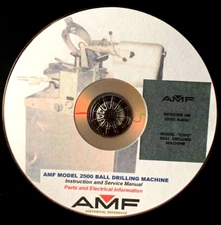 AMF Model 2500 Ball Drilling Machine Instruction-Service Manual PDF pages on DVD
