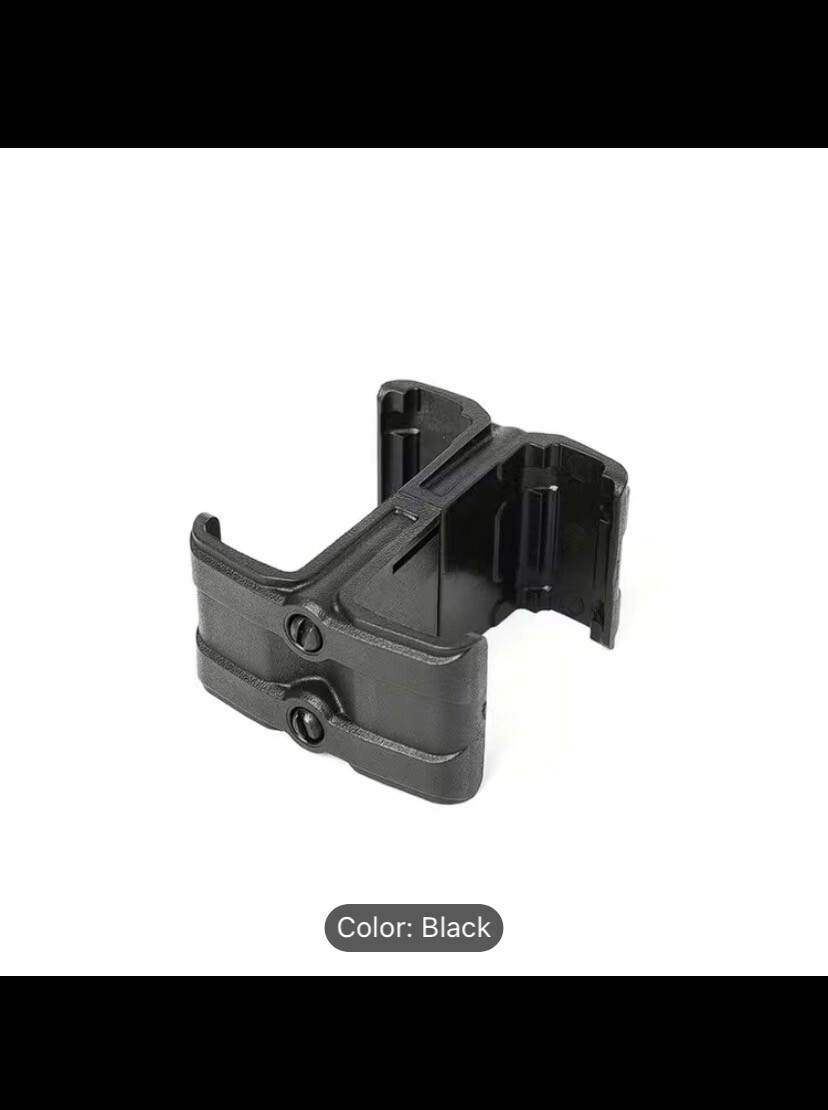 Double Magazine Coupler for PMAG Airsoft Polymer | Color: Black-image