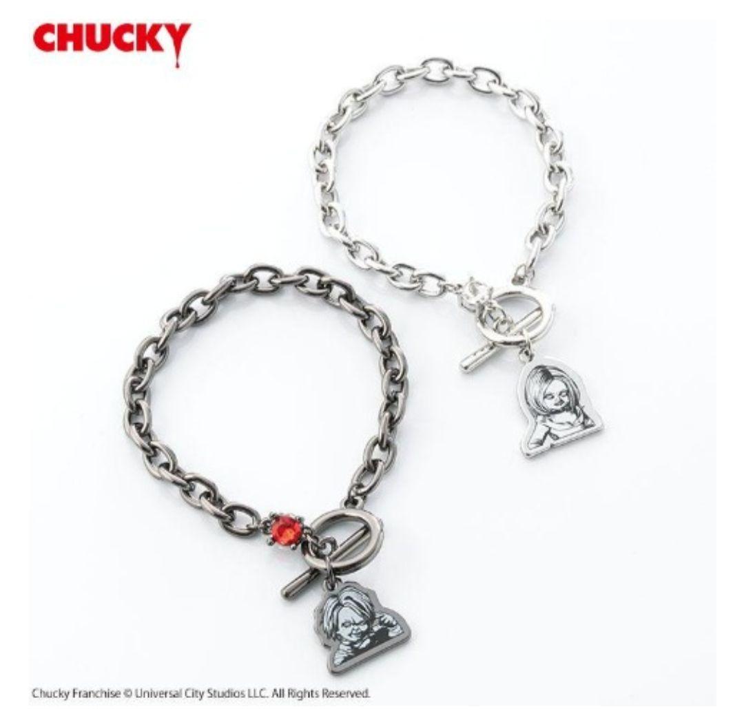 Chucky & Tiffany 2-Piece Bracelet Set Silver Character Accessories New