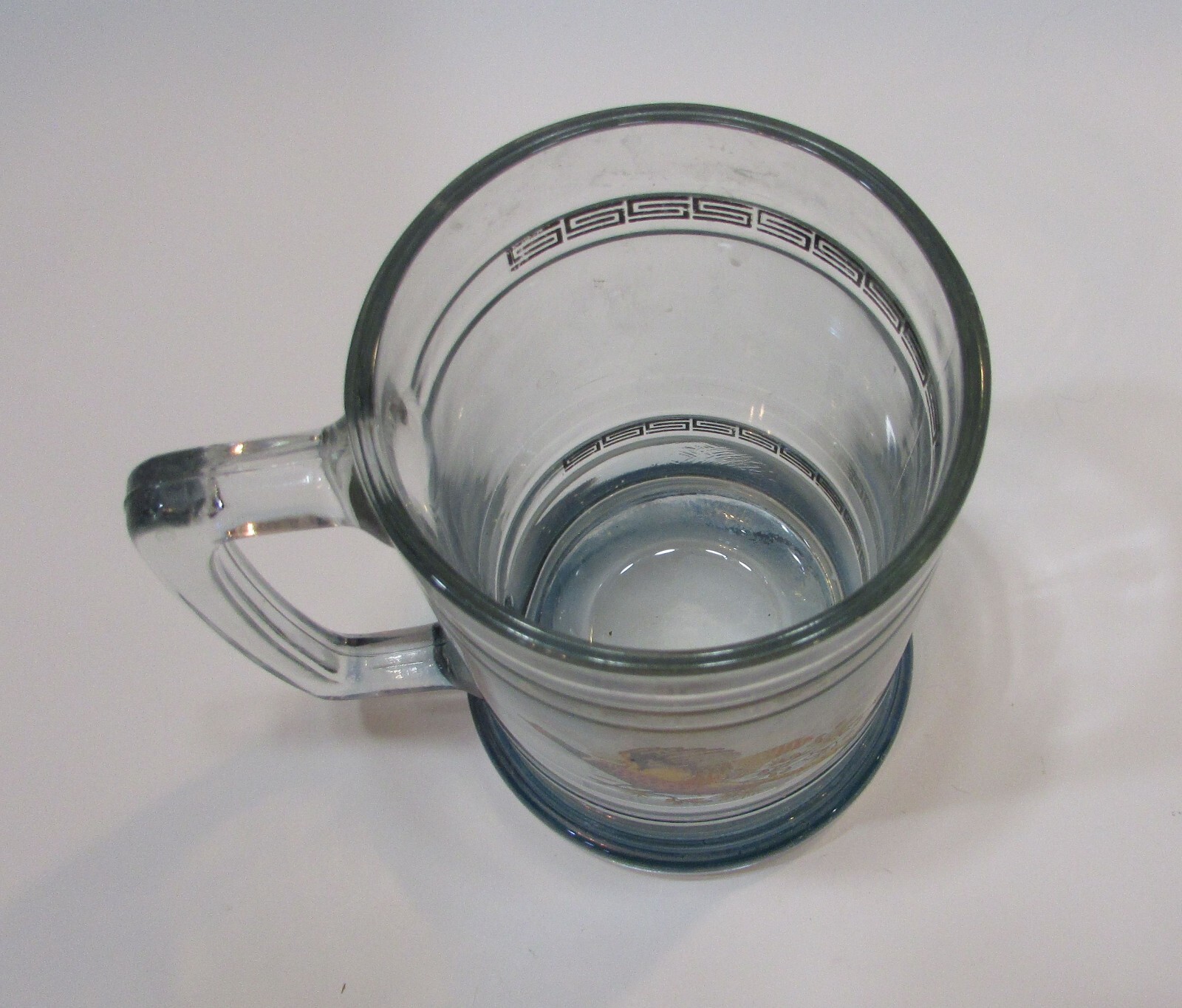 Vintage 1980’s Princess House Colonial Game Bird Pheasant Heavy Glass Mug Stein