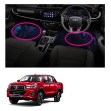 Genuine Blue Led Leg Room Lamp 4 Points Blue For Toyota Hilux Revo Rocco 2015 19