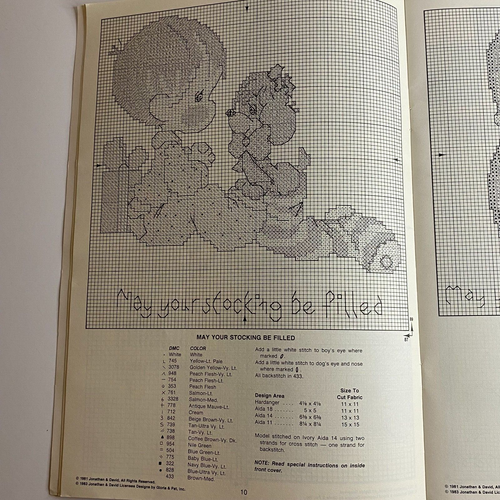 Precious Moments Cross Stitch Booklet "Peace on Earth" by Gloria and Pat - Picture 3 of 6