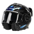 LS2 Modular Advant X Spectrum Titanium Blue Back