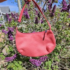 Borsa donna Talbots Soho color corallo piccola tessuto hobo zip top