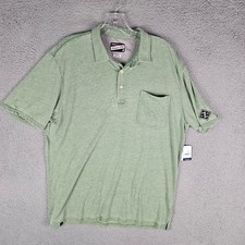 Johnnie-O The Local Polo Shirt Men's Large Green Heather Short Sleeve JMPO3860