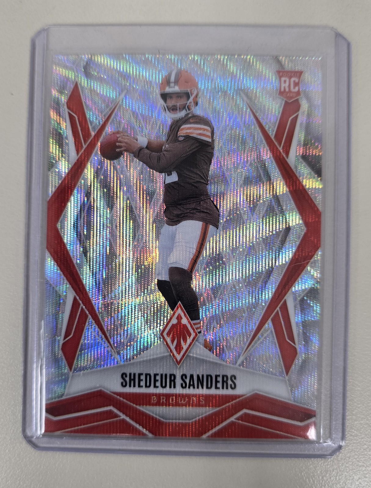 2025 Panini Phoenix- Shedeur Sanders Silver Wave - RC /199 Cleveland Browns #154