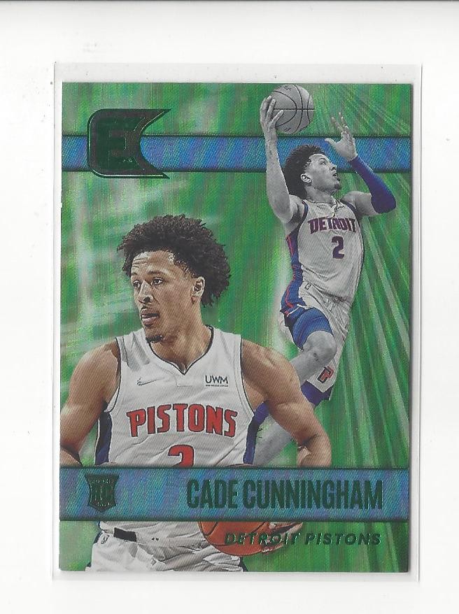 2021-22 Panini Chronicles Green #335 Cade Cunningham (Essentials) Rookie Pistons
