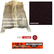HOLDEN FX FJ SEDAN MOULDED BURGUNDY LOOP CARPET FRONT & REAR