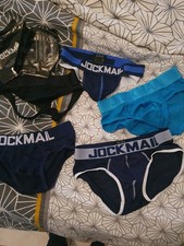 lot de 5 sous vetement homme Jockmail 3 boxer 2 jockstrap taille M sexy boxe