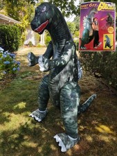 Vintage (1985) Giant 6FT tall Inflatable GODZILLA by Toho/Imperial Toy WITH BOX