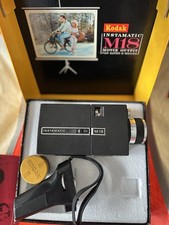 Kodak Instamatic M18 Super 8 Zoom Reflex Movie Camera Black with Accessories.