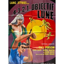 4, 3, 2, 1, OBJECTIF LUNE Affiche de film  - 120x160 cm. - 1967 - Lang Jeffries,