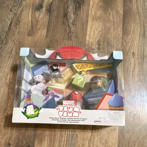 Jakks Marvel Tsum Tsum Figurine Set Spider-Man Venom Green Goblin Spider-Gwen